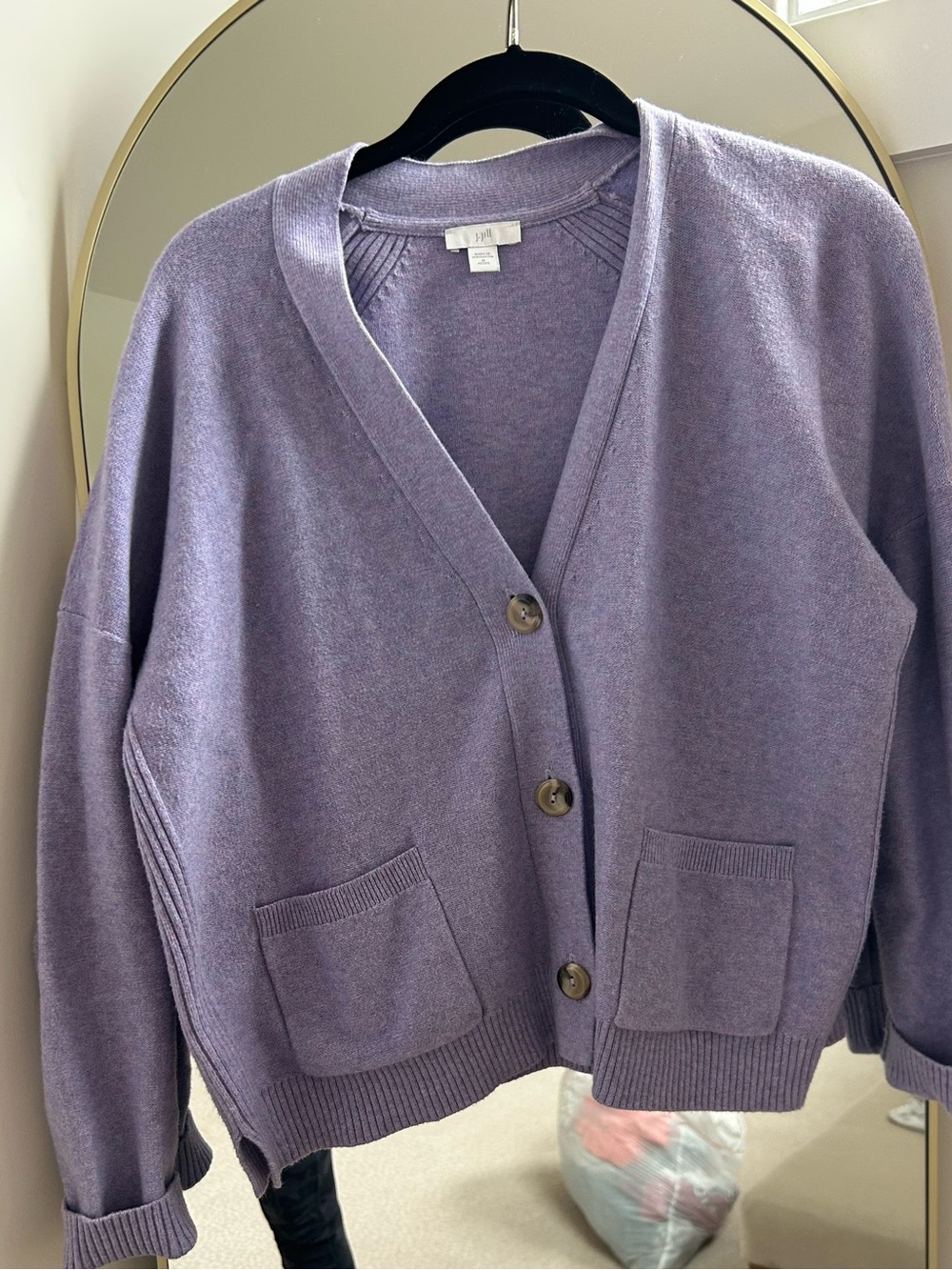 Talbots Women’s Lavender Button Cardigan Sweater